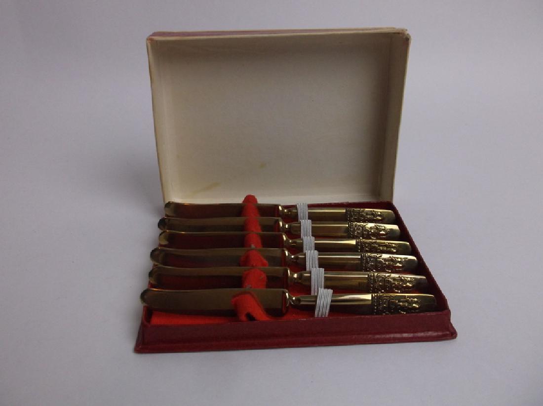 NOS Set of 6 Elephant Handle Knives (1 of 4)