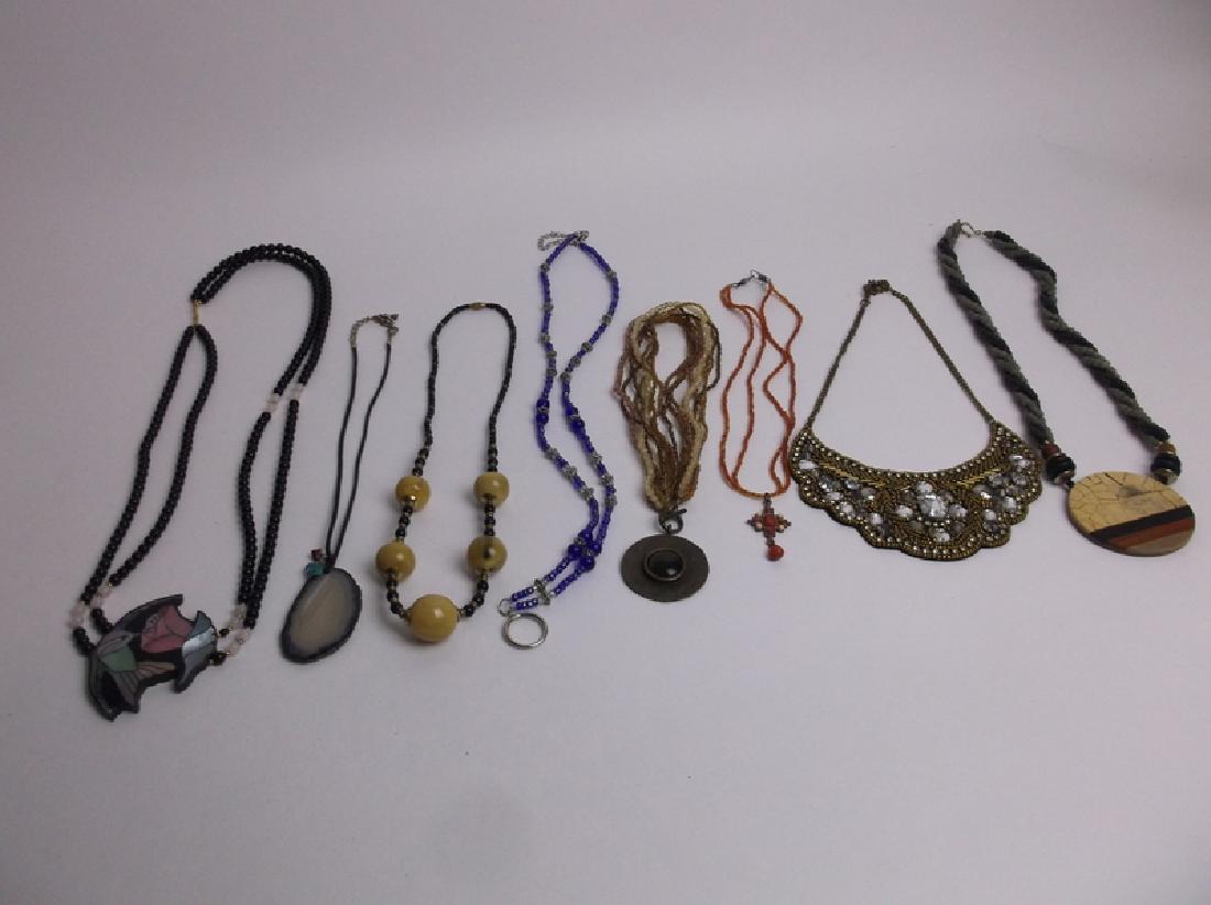 8 Necklaces Estate Collection Geode Inlay More (1 of 4)