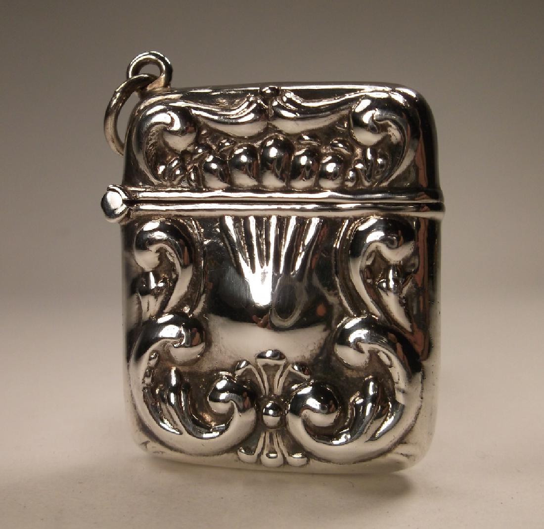 Incredible Sterling Silver Repousse Opening Container (1 of 3)