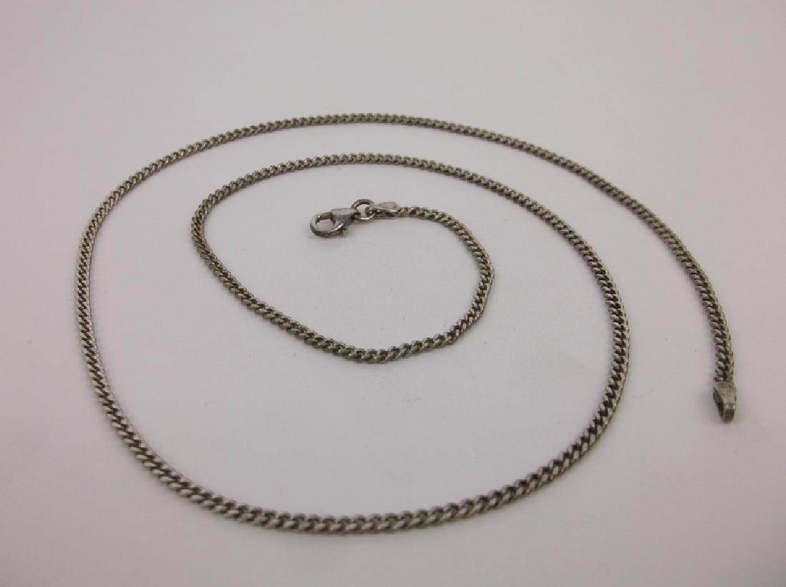 Beautiful Sterling Silver Chain Necklace 20" Thick (1 of 1)