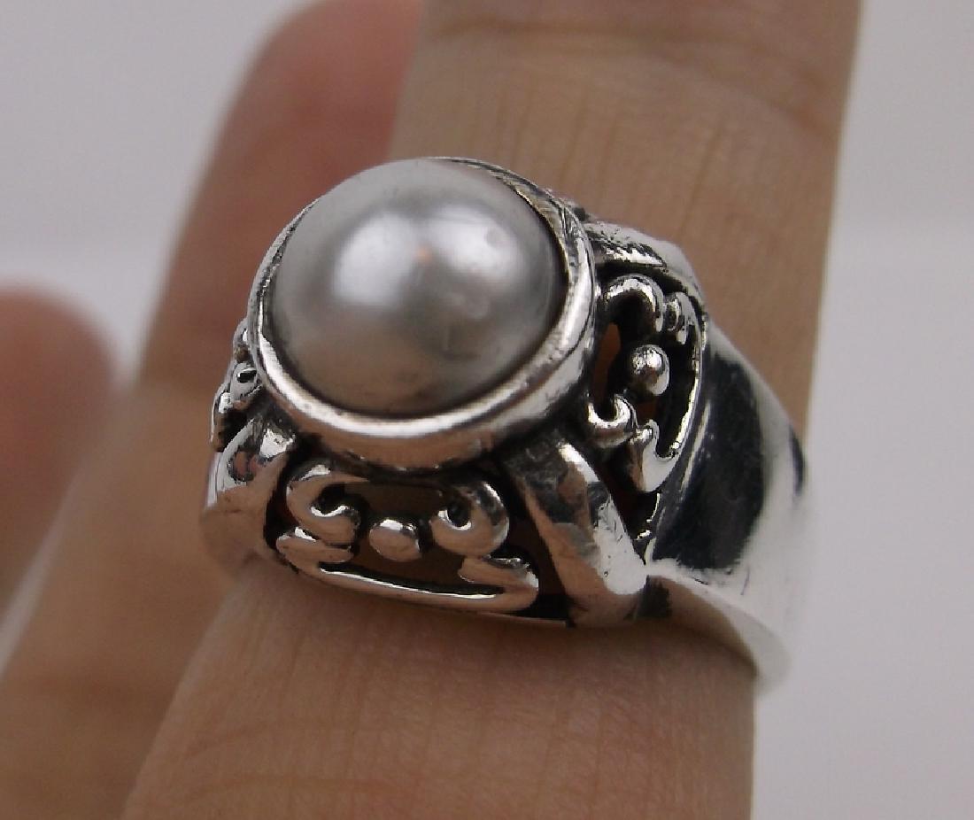 Gorgeous Sterling Silver Pearl Ring 6 (1 of 2)