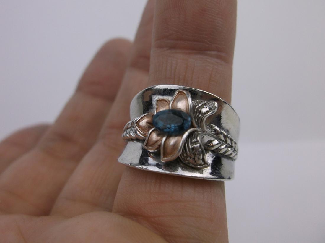 Gorgeous Sterling Silver Aquamarine Ring 7 (1 of 2)