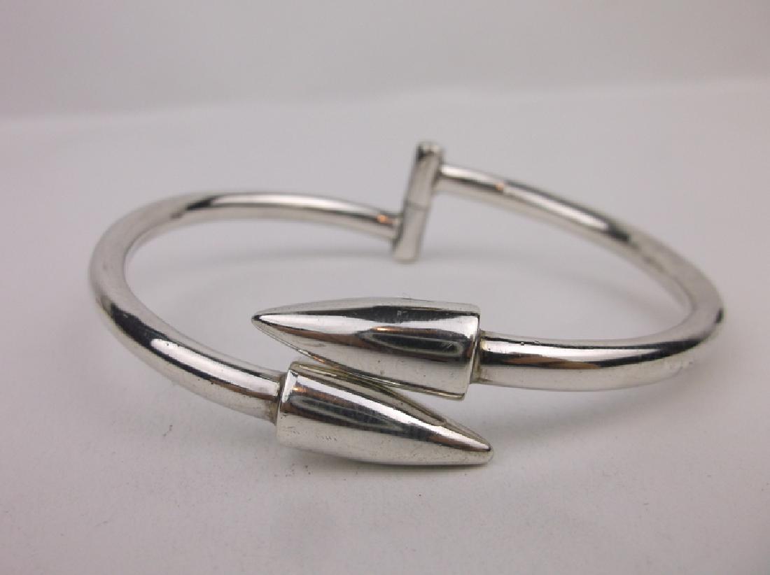 Stunning Large Sterling Silver Spike Bracelet (1 of 3)