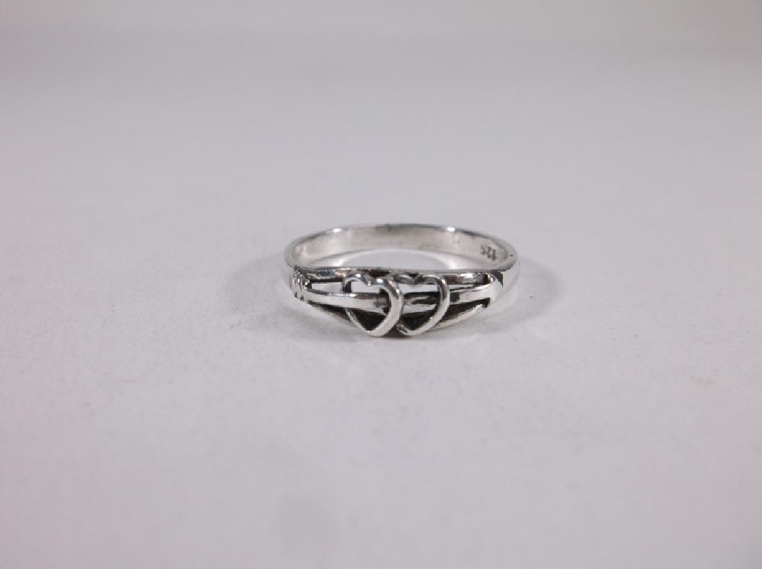 Gorgeous Sterling Silver Hearts Ring 6 (1 of 2)