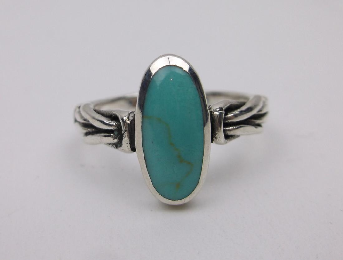 Stunning Sterling Silver Turquoise Ring 7 (1 of 2)