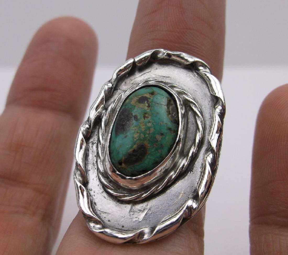 Vint Navajo Sterling Turquoise Ring 6 Gorgeous (1 of 2)