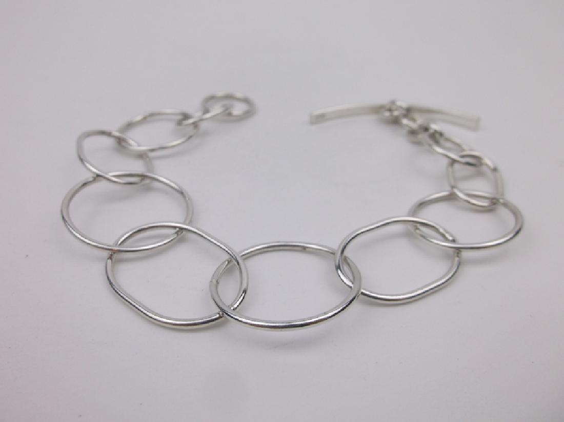 Stunning Sterling Silver Bracelet 8" Heavy (1 of 2)