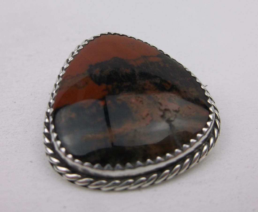 Navajo Sterling Silver Jasper Pend Brooch Begay: stunning by Begay, in excellent condition