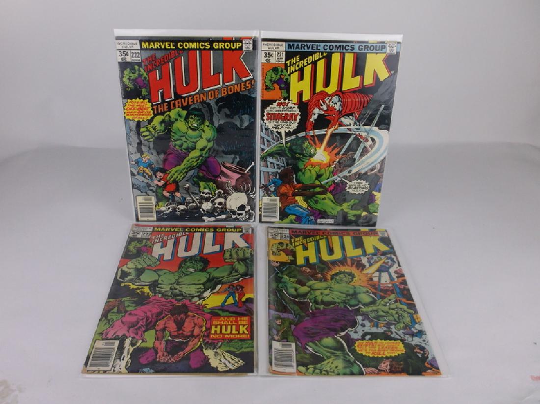 4 Nice 1977-78 Incredible Hulk Comic Books Marvel (1 of 1)