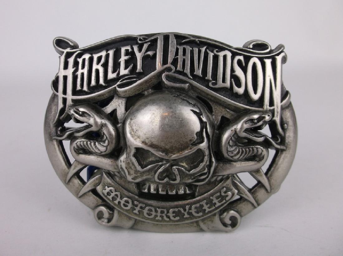 Huge Harley Davidson Belt Buckle Motorcycles: .