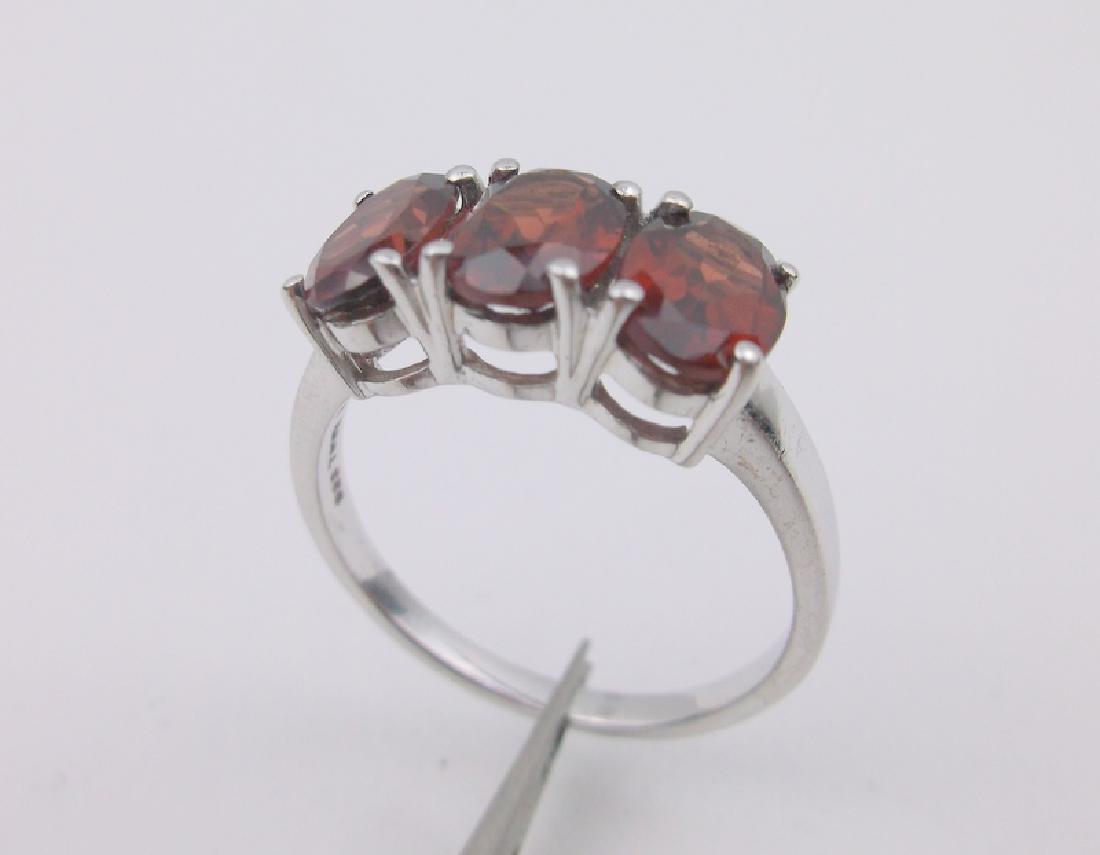 Stunning Sterling Silver Garnet Ring 10 (1 of 1)
