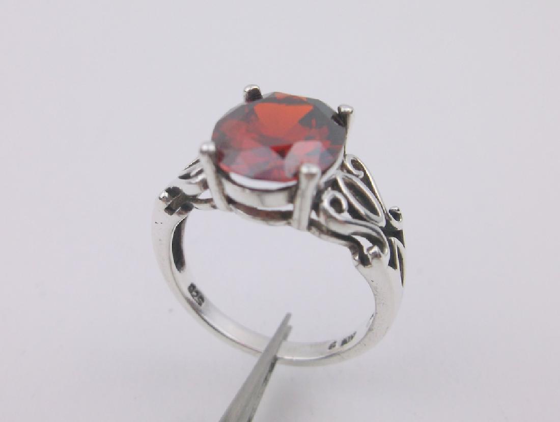 Stunning Sterling Silver Garnet Ring 6 (1 of 1)