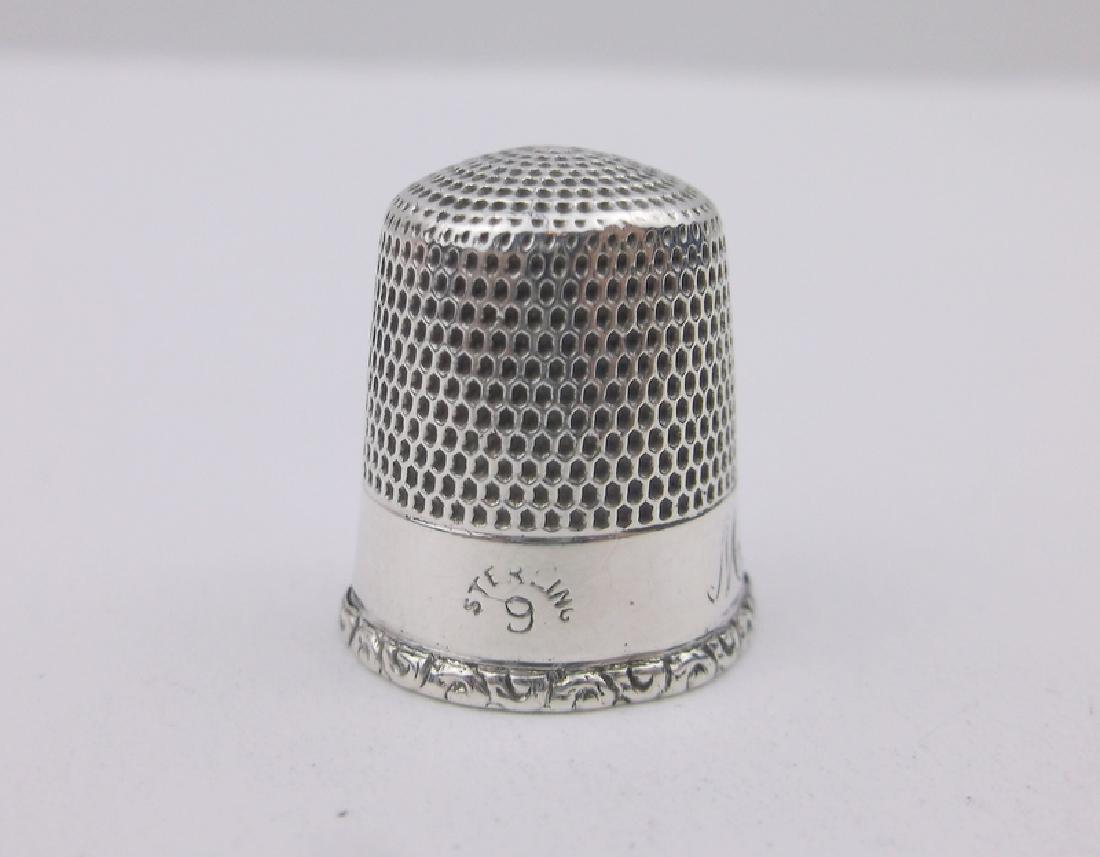 Antique Sterling Silver Sewing Thimble Gorgeous (1 of 1)