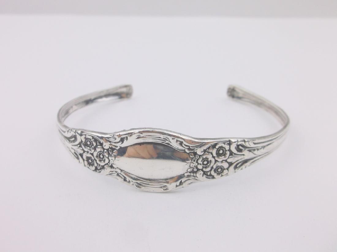 Stunning Sterling Silver Cuff Bracelet Large (1 of 2)