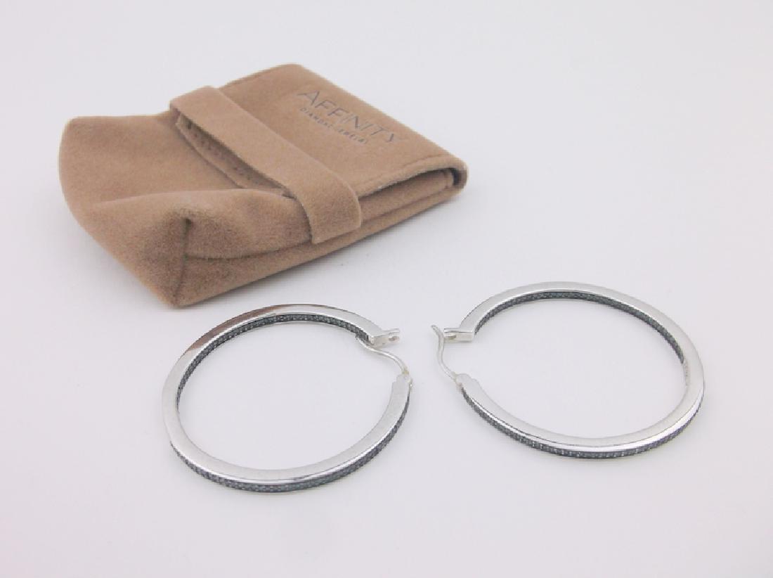 Stunning Sterling 160 Blue Diamond Earrings (1 of 3)