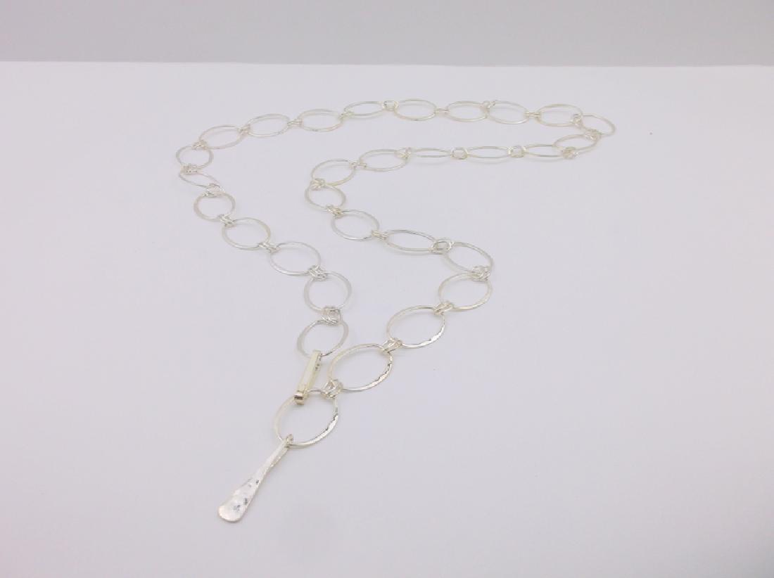 Robert Lee Morris Sterling Necklace 34" Stunning: excellent condition