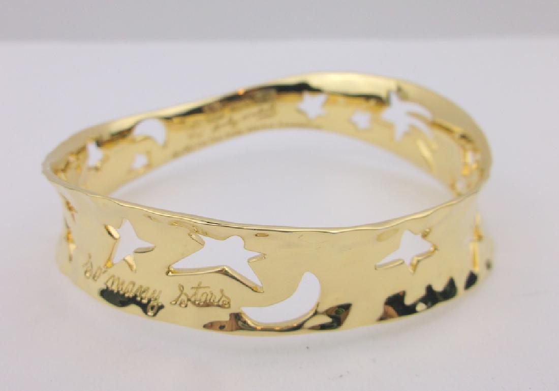 Robert Lee Morris Warhol Stars Brass Bracelet (1 of 3)