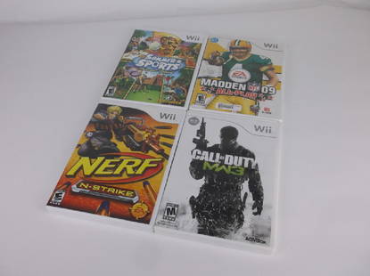 4 Nintendo Wii Video Game Lot: all work great