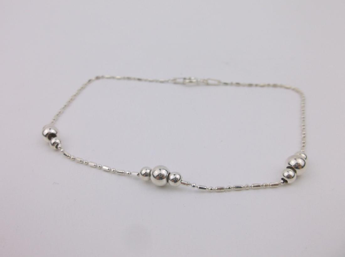 Stunning Sterling Silver Bracelet Anklet 9": Excellent Condition