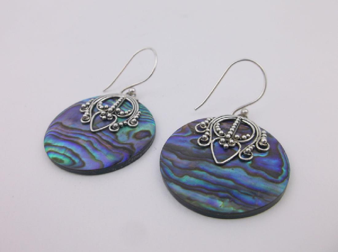 Stunning Suarti Sterling Silver Abalone Earrings (1 of 2)