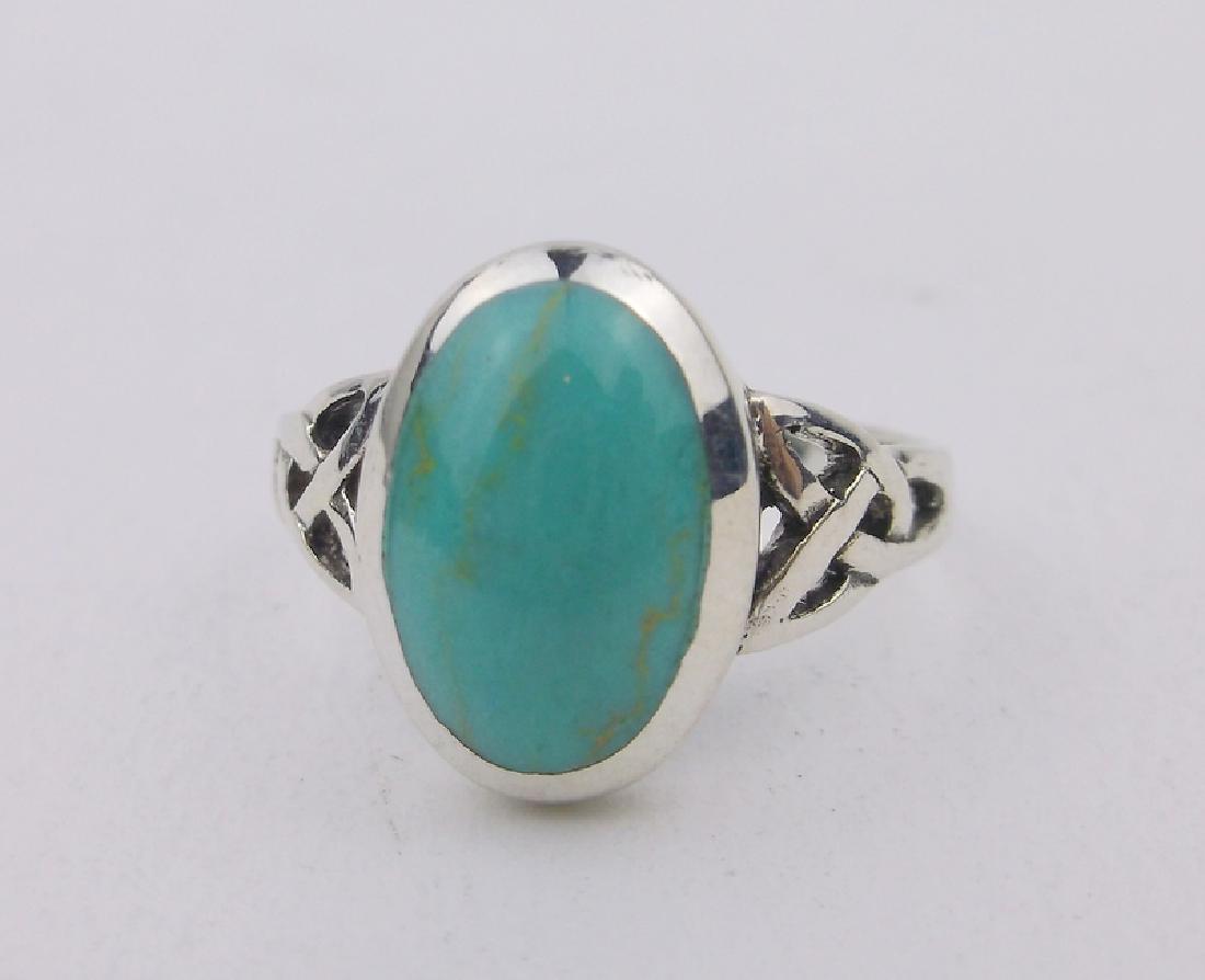Stunning Sterling Silver Turquoise Ring 6 (1 of 2)