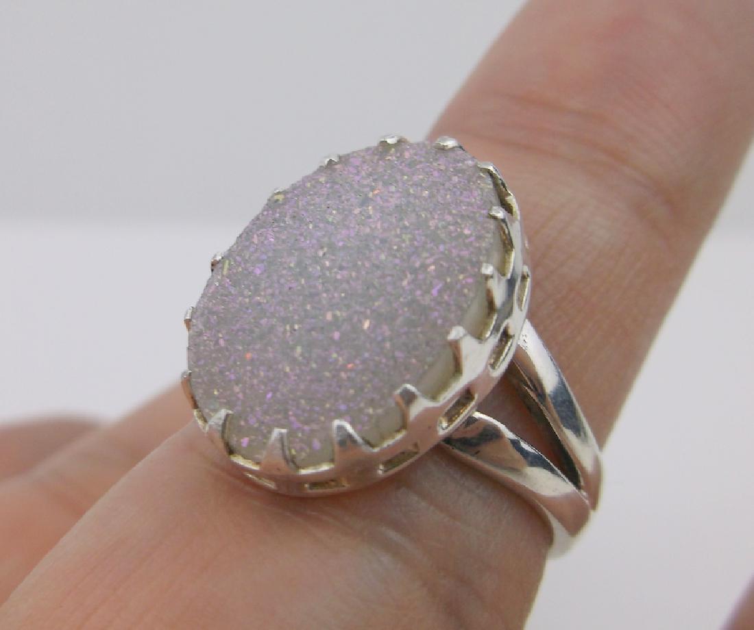 Stunning Sterling Silver Druzy Ring 7 (1 of 2)