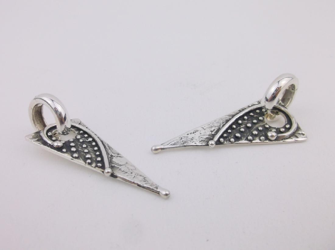 Joann Marie Sterling Silver Drop Earrings Large (1 of 3)