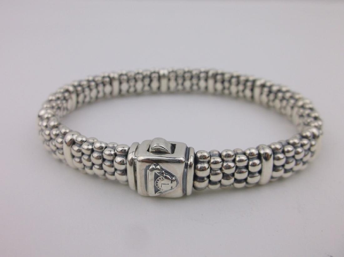 Lagos Sterling Silver Caviar Bracelet 7.5" Stunning (1 of 6)