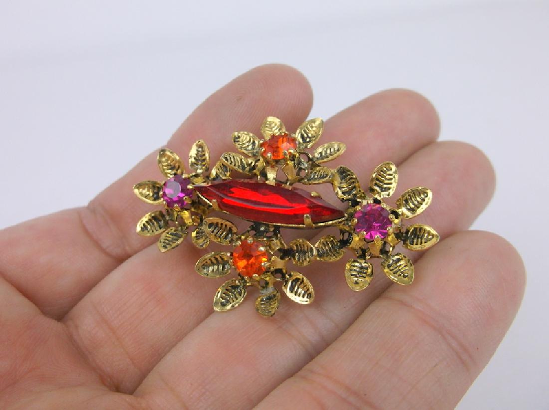 Stunning Antique Austria Rhinestone Brooch (1 of 3)