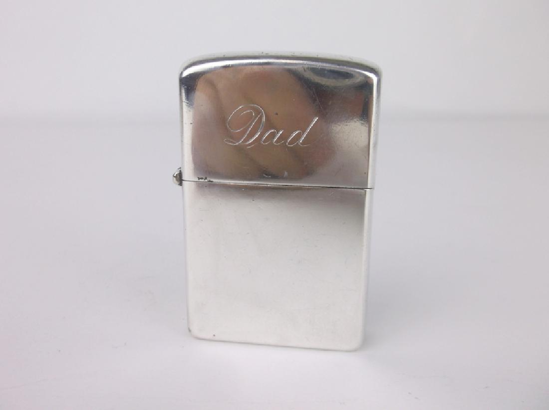 950 Sterling Silver DAD Lighter Zippo Style (1 of 4)