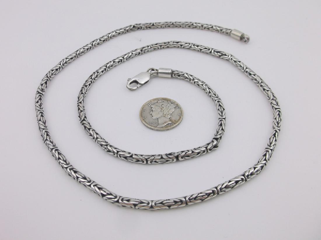 Stunning Heavy Sterling Chain Necklace 22" Solid (1 of 3)