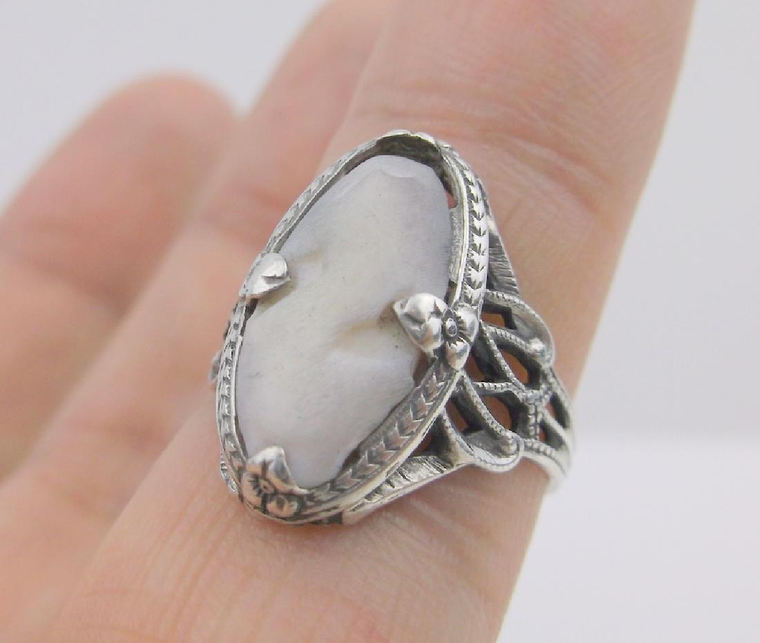 Gorgeous Victorian Sterling Shell Ring 6 (1 of 2)