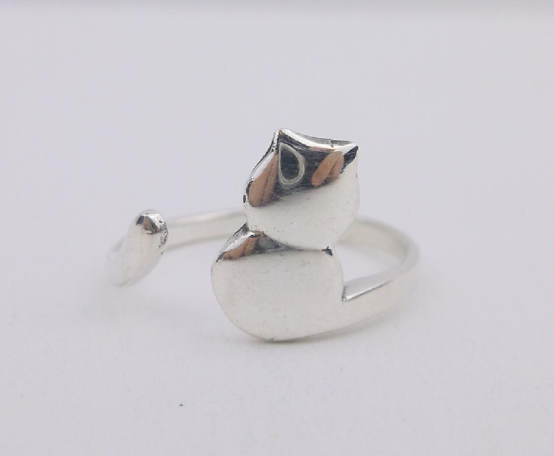 Stunning Sterling Long Tail Cat Ring 7 (1 of 2)
