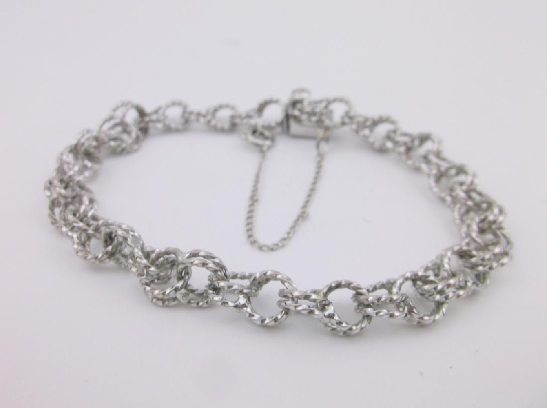 Stunning Antique Sterling Chain Bracelet Thick (1 of 3)