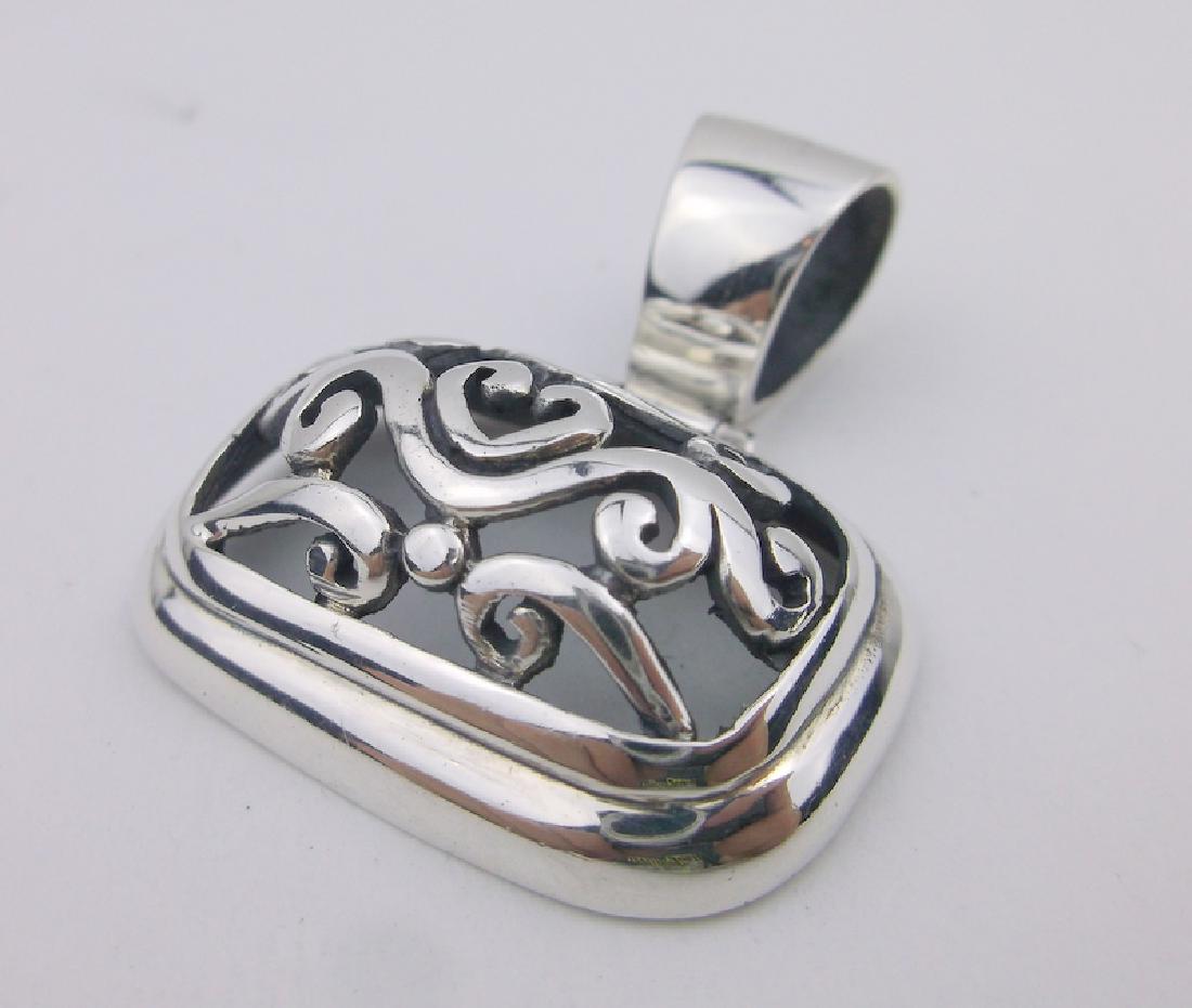Stunning Large Sterling Silver Pendant large bale (1 of 2)