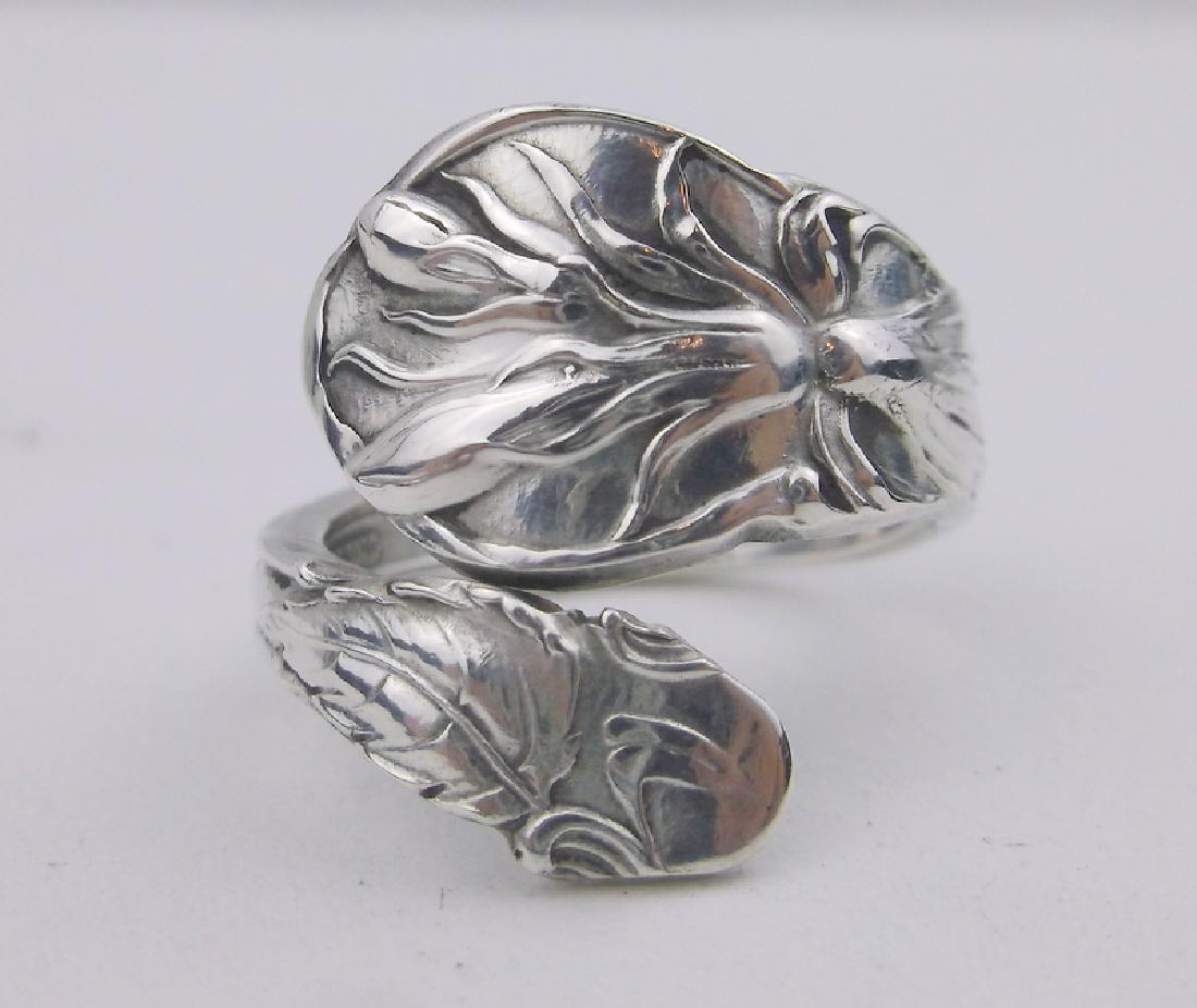 Incredible Victorian Sterling Spoon Ring 7 (1 of 4)