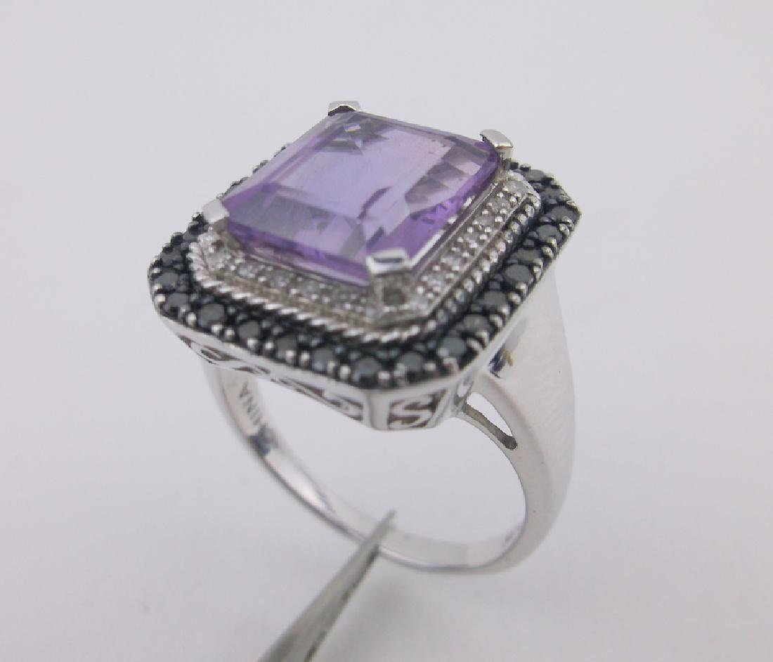 JS Sterling Diamond Amethyst Topaz Ring 10 (1 of 3)
