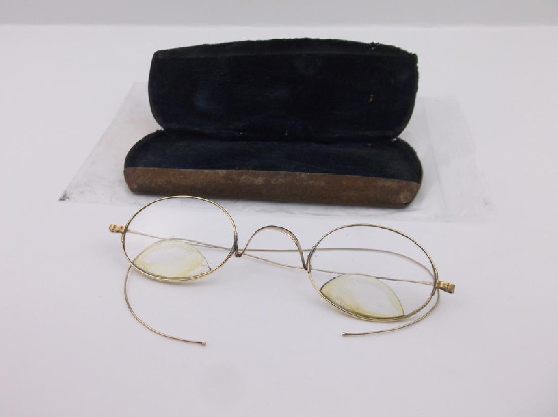 Art Nouveau Solid 14kt Gold Glasses Spectacles (1 of 7)
