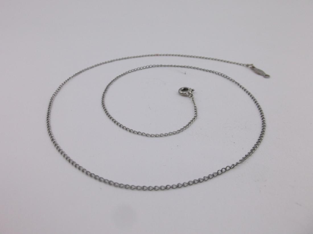 Gorgeous Antique Sterling Chain Necklace 17" (1 of 1)