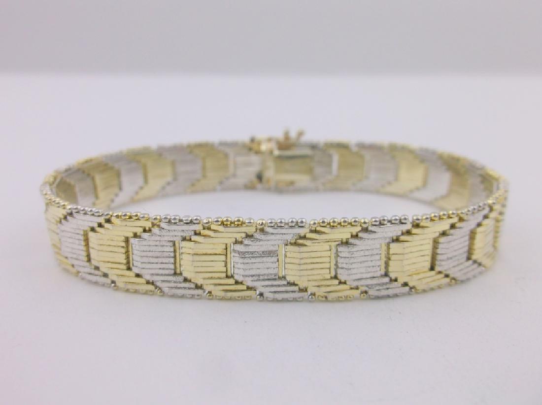 Stunning Heavy Thick Sterling Silver Bracelet (1 of 2)