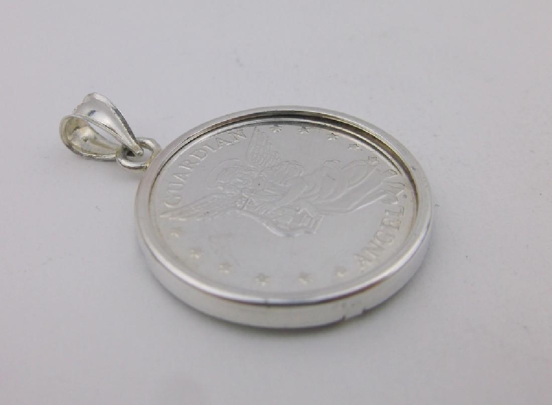 Stunning .999 Fine Silver Coin Pendant Angel (1 of 2)