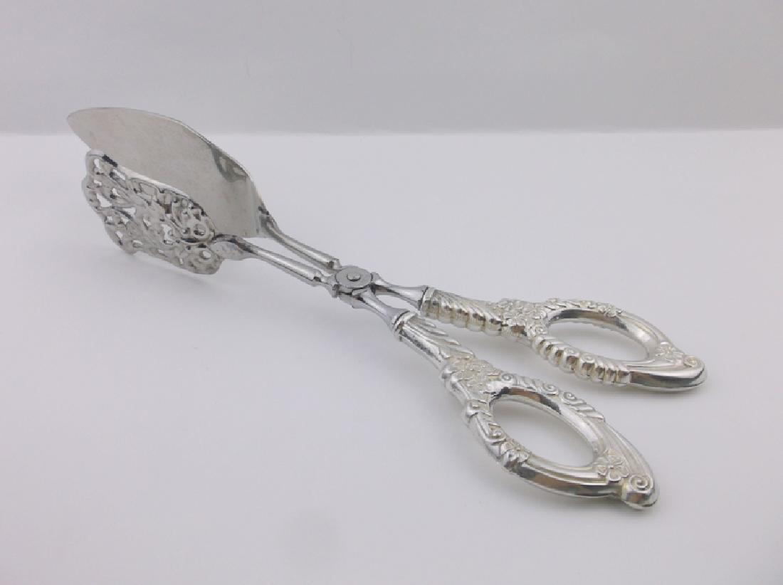 Stunning Antique Sterling Silver Handle Server Large (1 of 5)