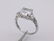Gorgeous Sterling Silver Engagement Ring 6.5