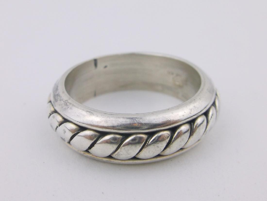 Gorgeous Heavy Sterling Band Ring 8.5 Thick (1 of 2)