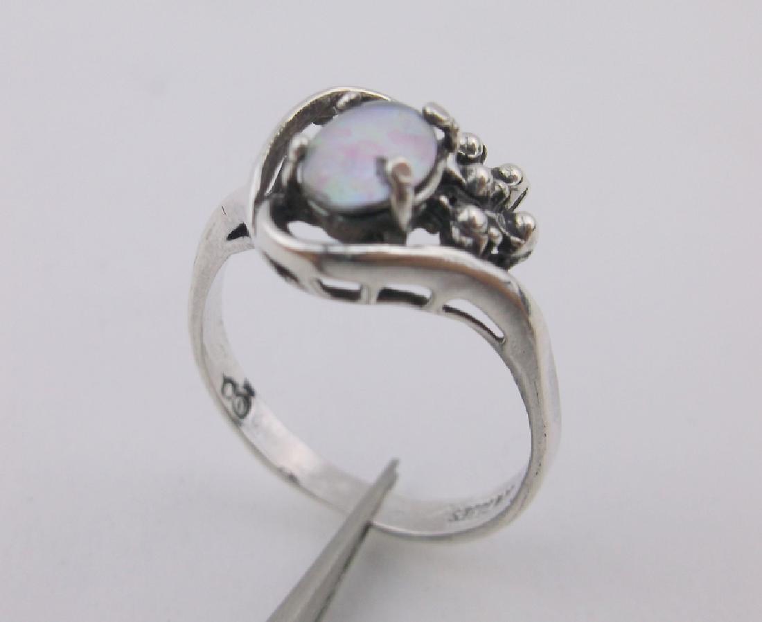 Gorgeous Antique Sterling Opal Ring 7.5 (1 of 2)