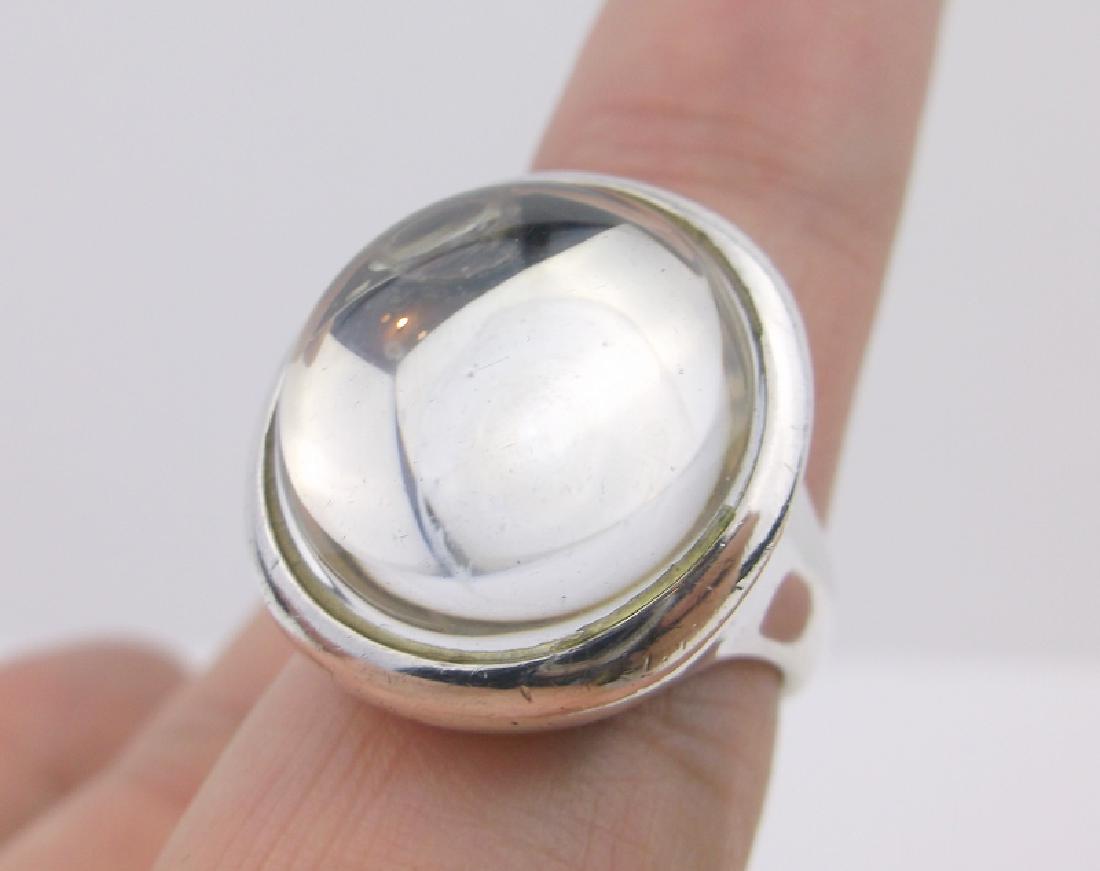 Huge Robert Lee Morris Sterling Crystal Ring 7 (1 of 4)