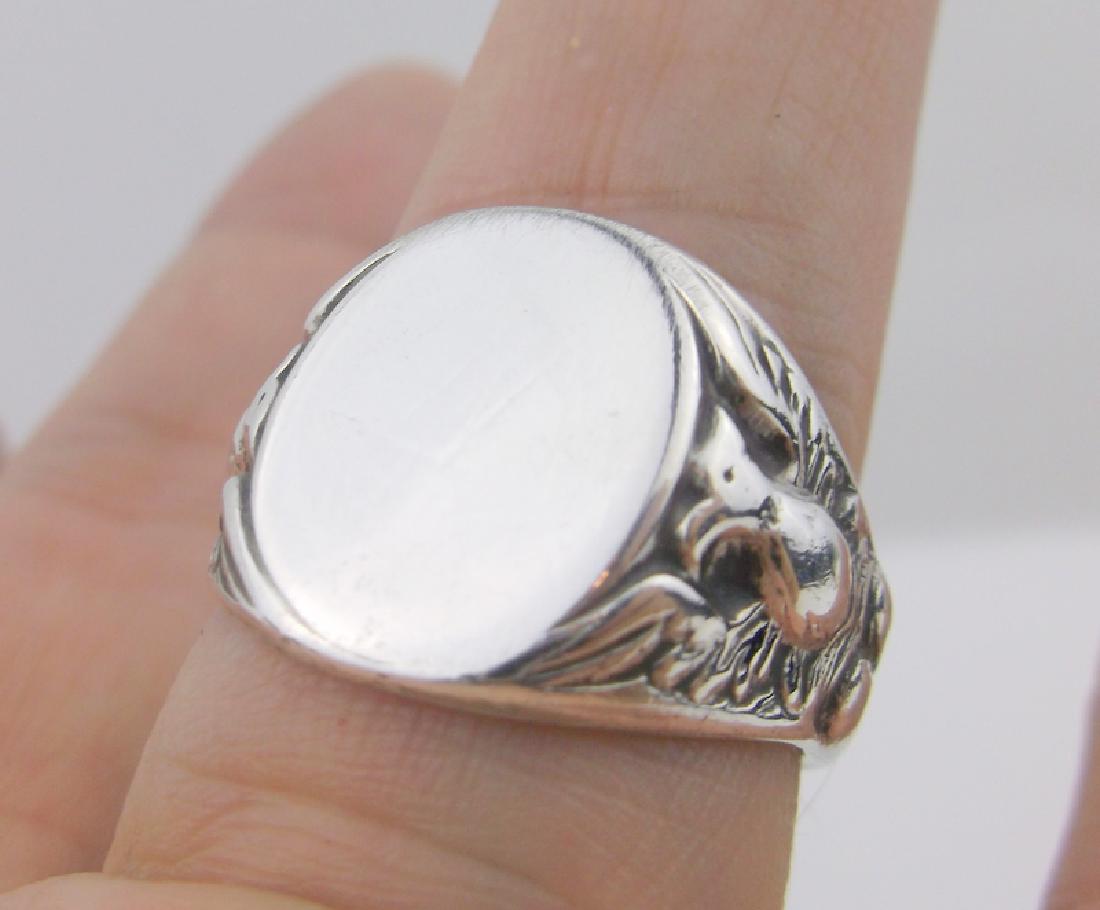 Antique Sterling Eagle Ring 10 Stunning Military? (1 of 4)