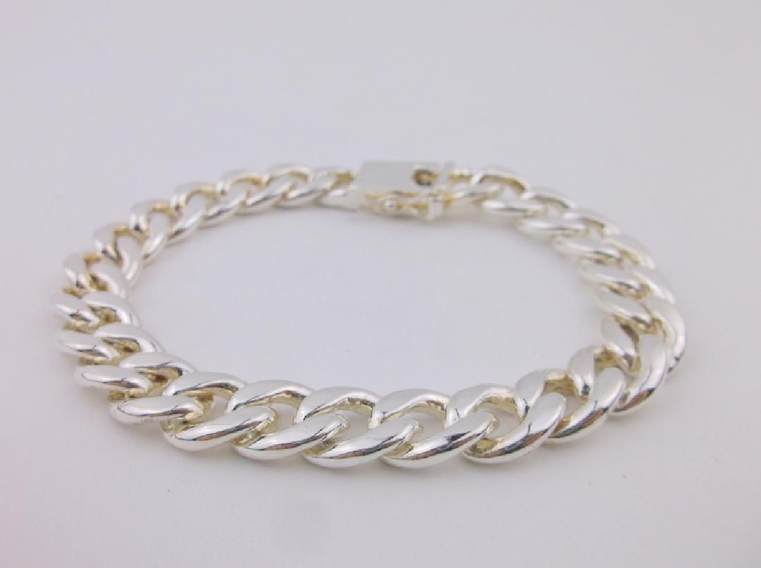 Stunning Heavy Sterling Mens Chain Bracelet (1 of 2)