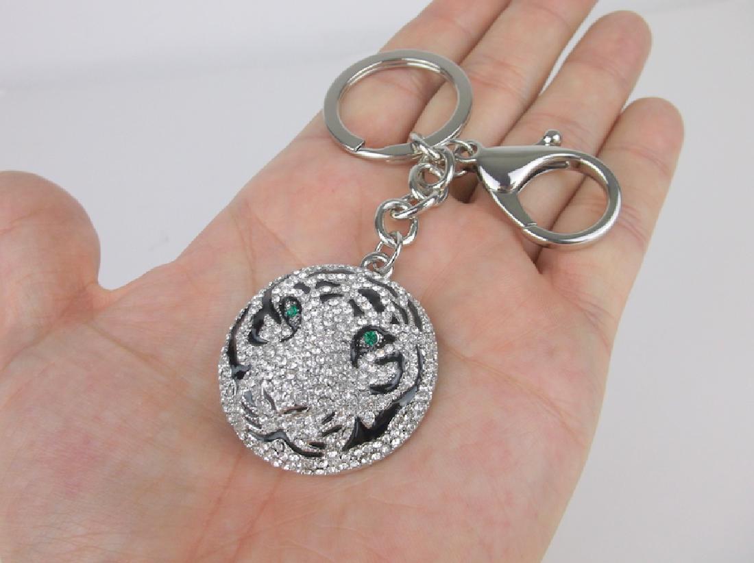 Stunning Off Park Crystal Lion Keychain: excellent condition