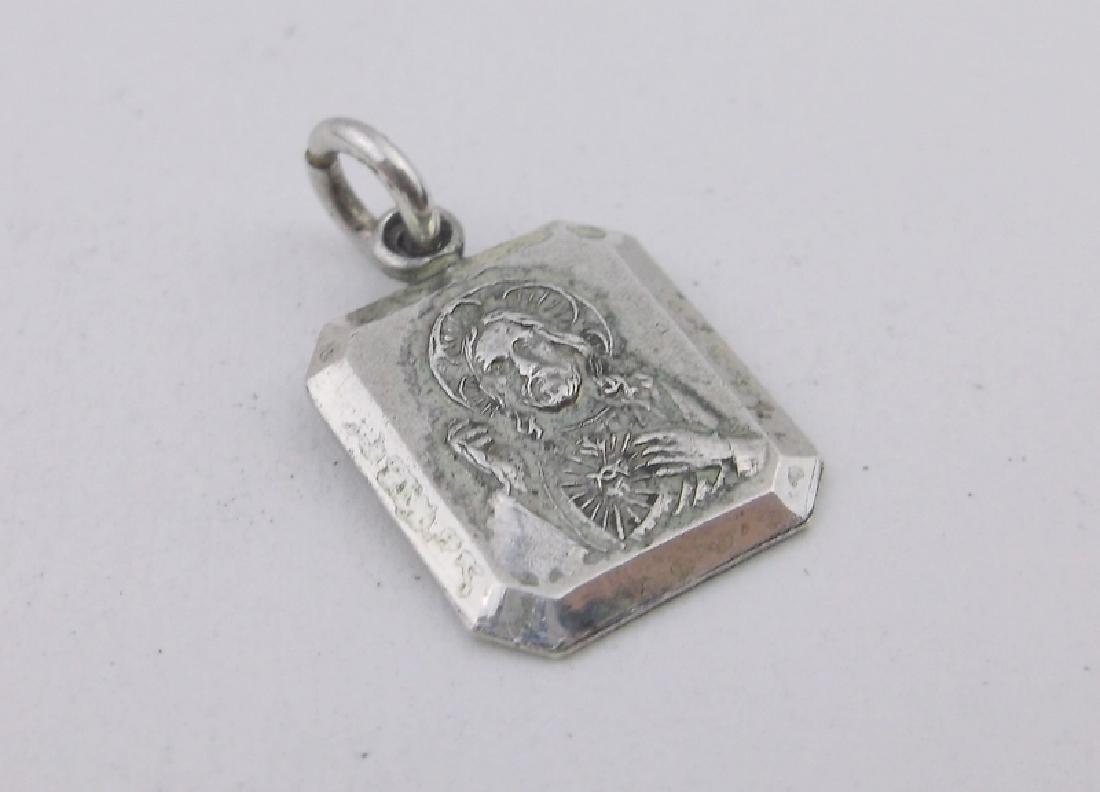 Gorgeous Antique Sterling Catholic Charm (1 of 2)